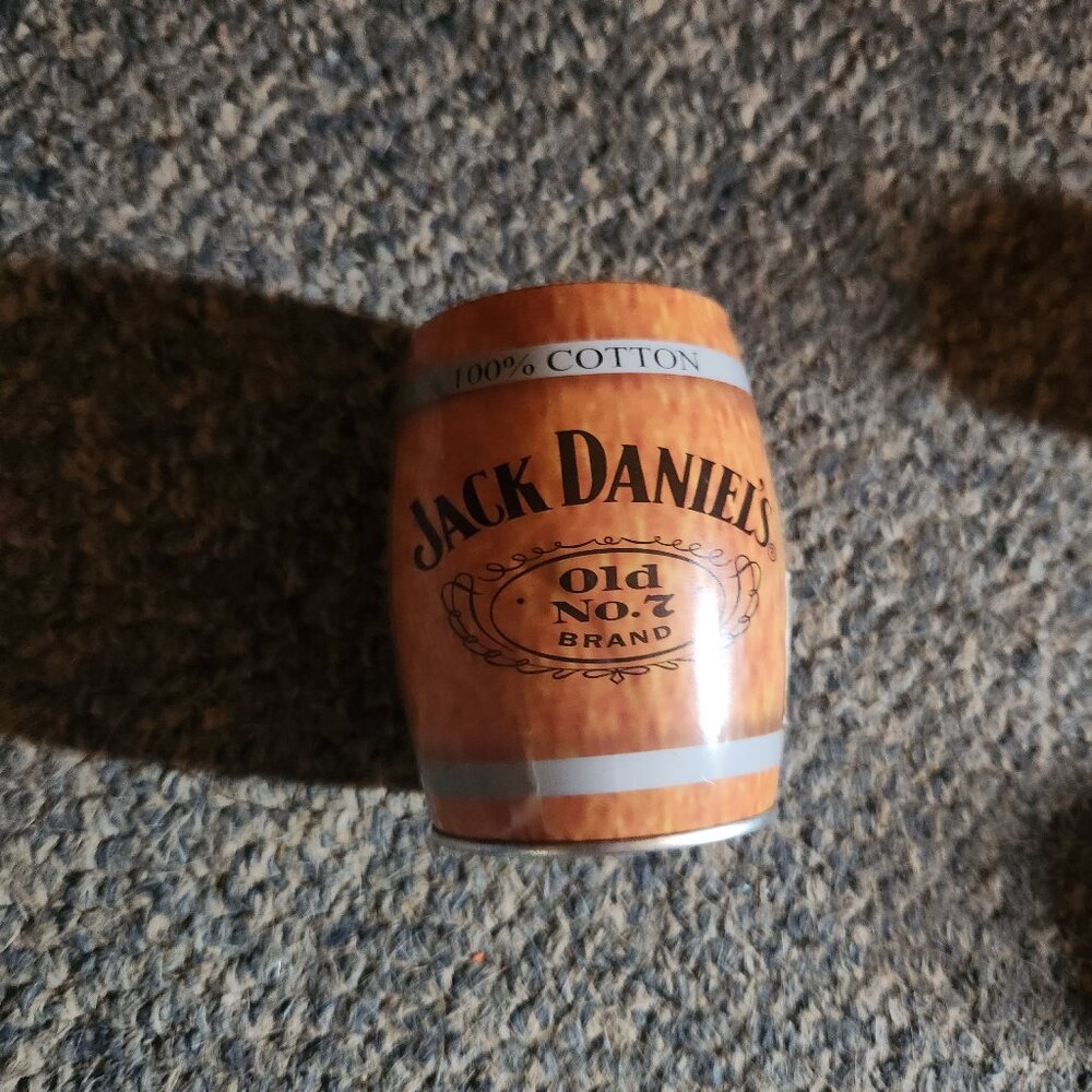 Tan And Black Jack Daniels Cup; Barely Used; Great Condition